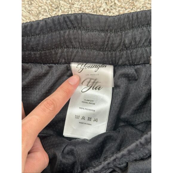 Youngla Women’s S YoungLa W138 Court Shorts Gym Basketball Mesh Athletic Black - Picture 5 of 8